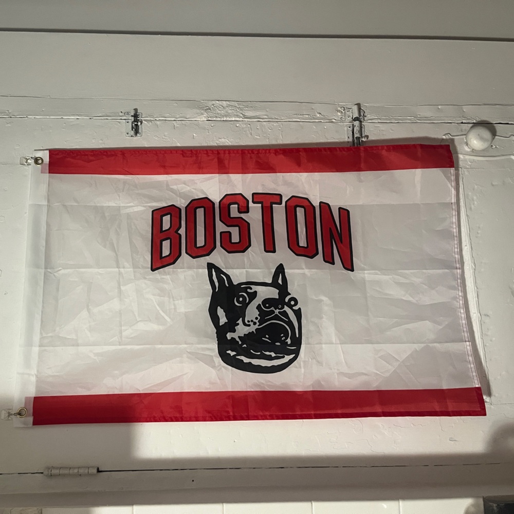 Boston University Terriers Hockey Flag Wall Decoration